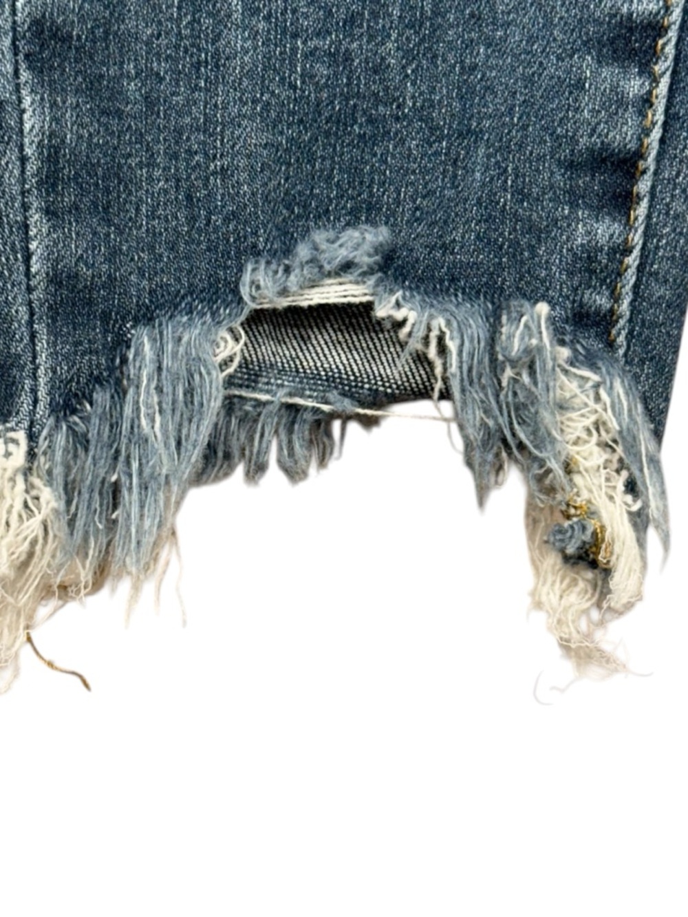 Judy Blue Medium Wash Skinny Fit Denim Jeans With Sharkbite Frayed Hem Size 3/26 - Picture 8 of 13